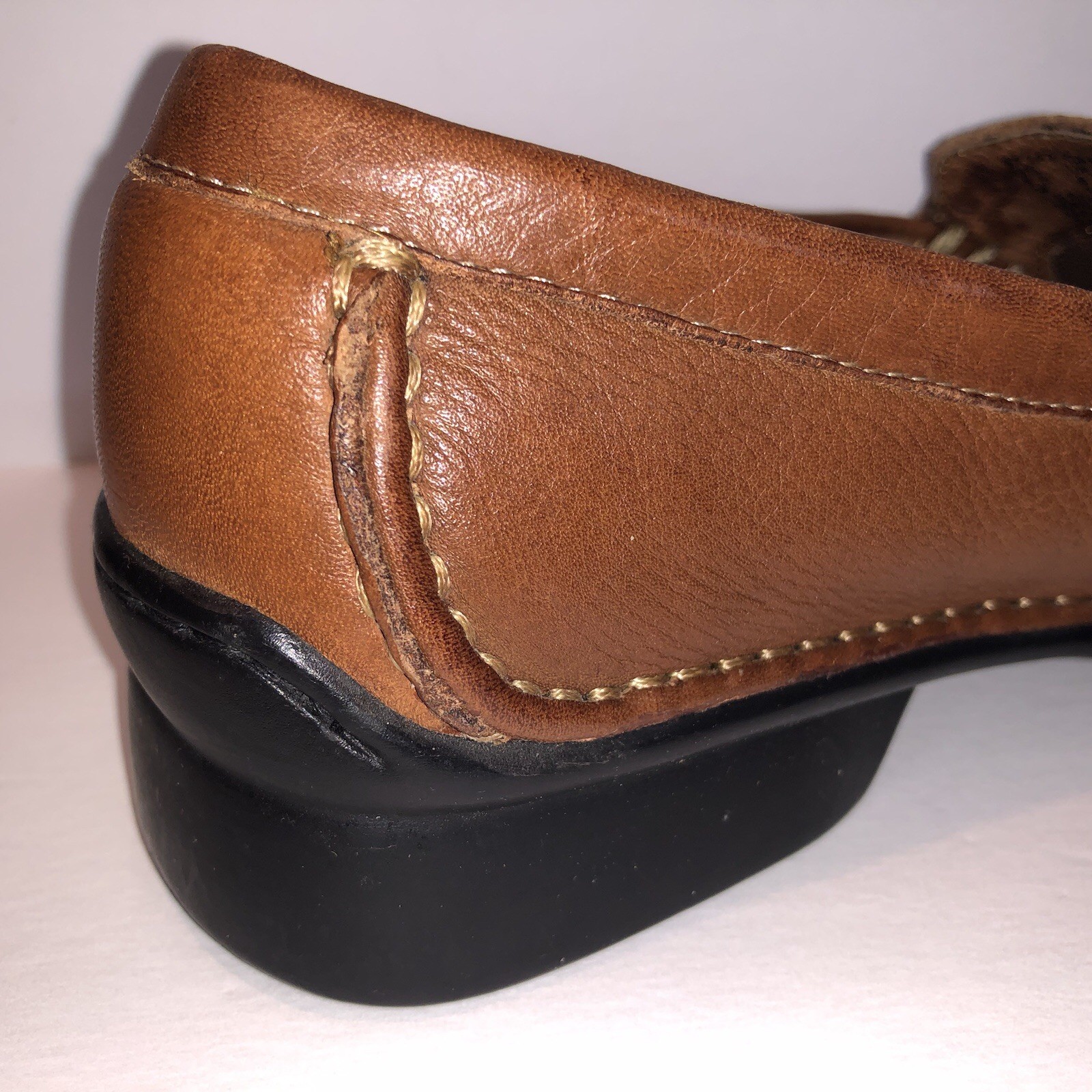 Womens Loafers Hush Puppies Camden Shoes Cognac Dress Formal Comfort 8.5 M