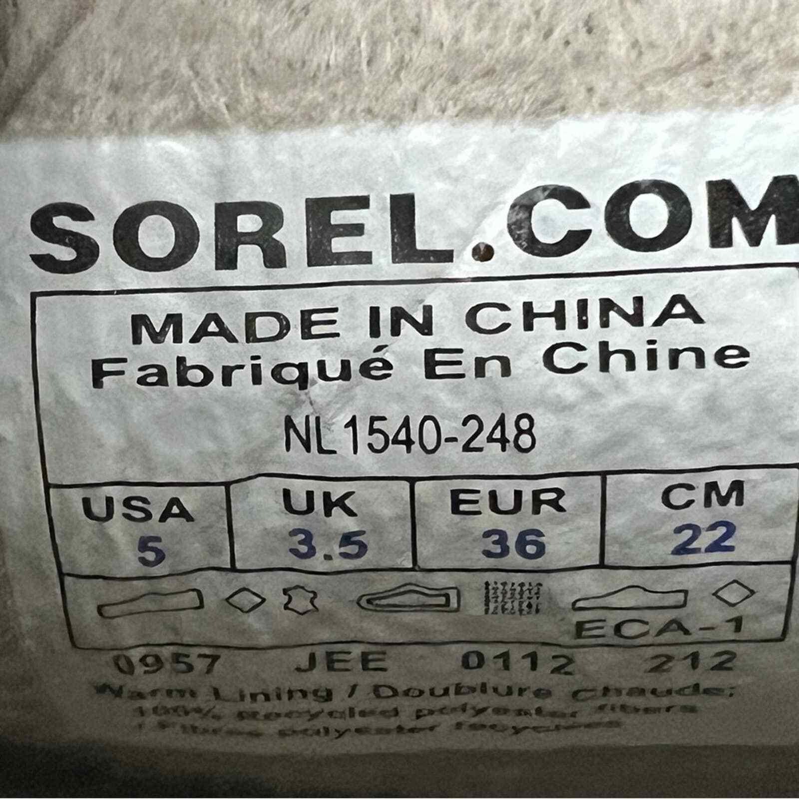 Sorel Joan of Arctic Winter Lace Up Boots 5