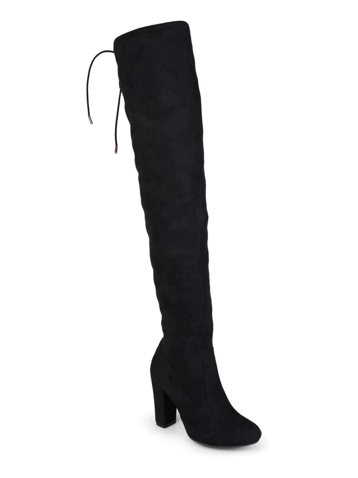 JOURNEE COLLECTION Womens Black Comfort Maya Round Toe Zip-Up Boots 7.5 M