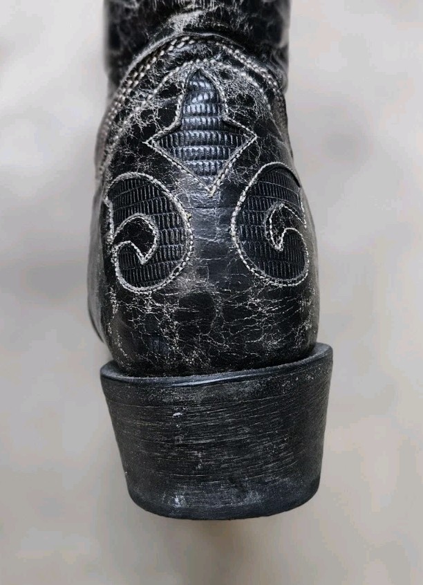 Women’s J.B. Dillon western Boots Size 8 1/2 B Goat Leather JBW2200 distressed