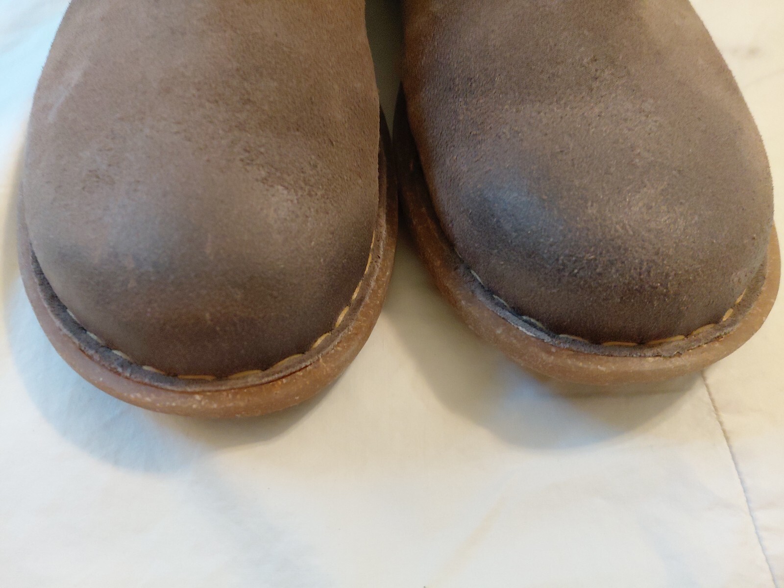 BORN Tarkiln Distressed Suede Leather Ankle Boot Size 10 Brown EUC ##634