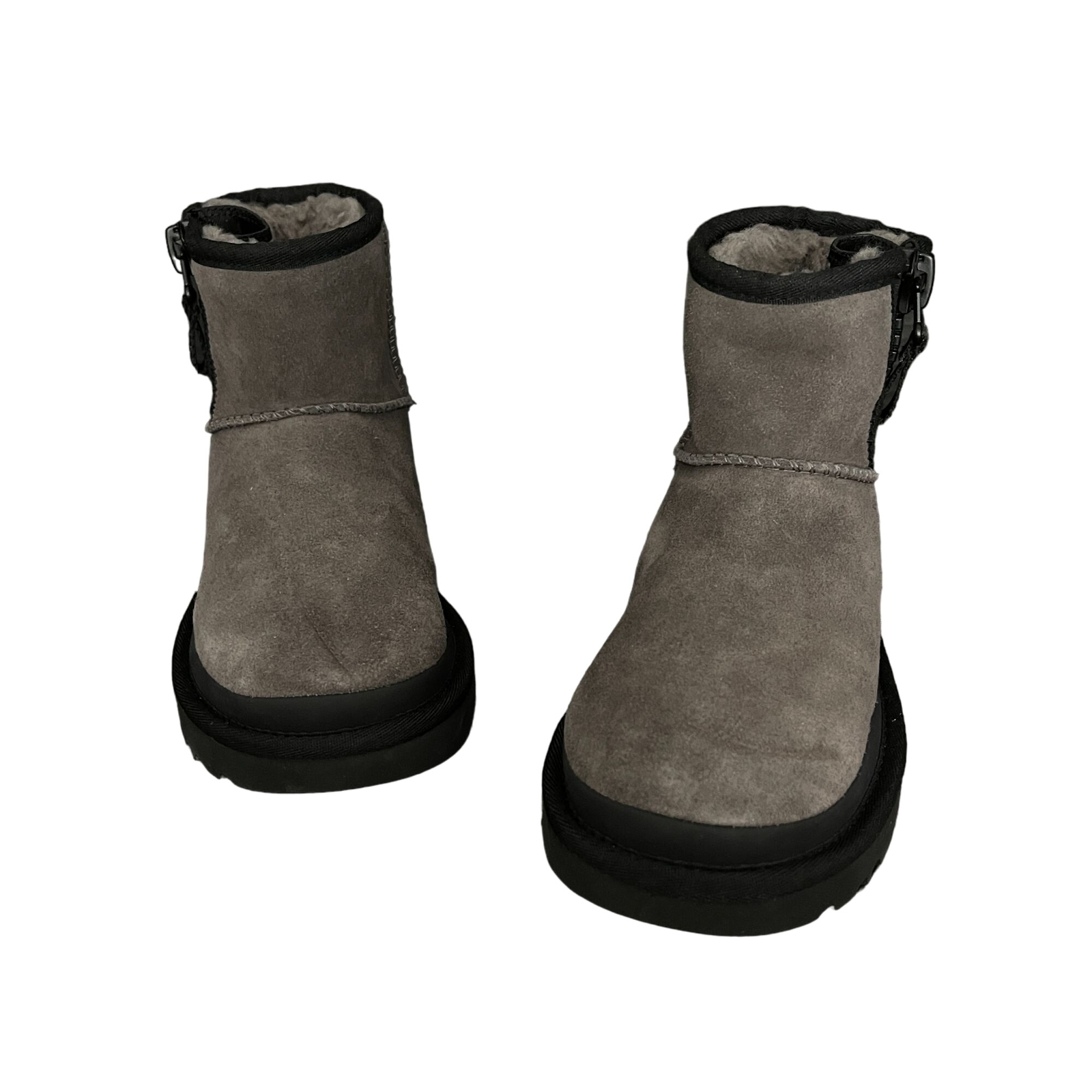 UGG Classic Mini Zipper Tape Logo Boots In Burnt Olive, 1144034, Size 6 NWOB