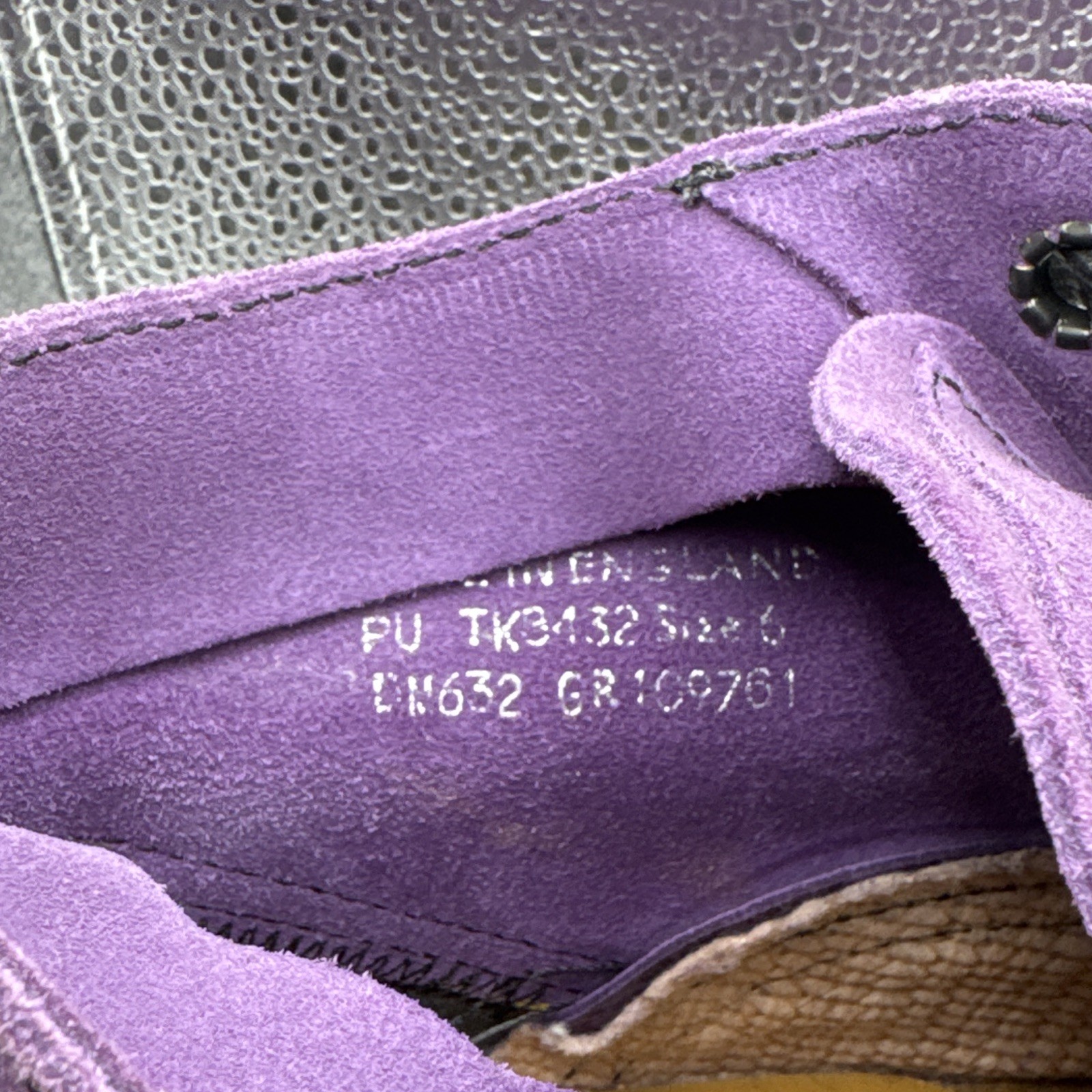 Vintage Dr. Martens Purple Suede Ankle Boots Made England size 6/ US women’s 8