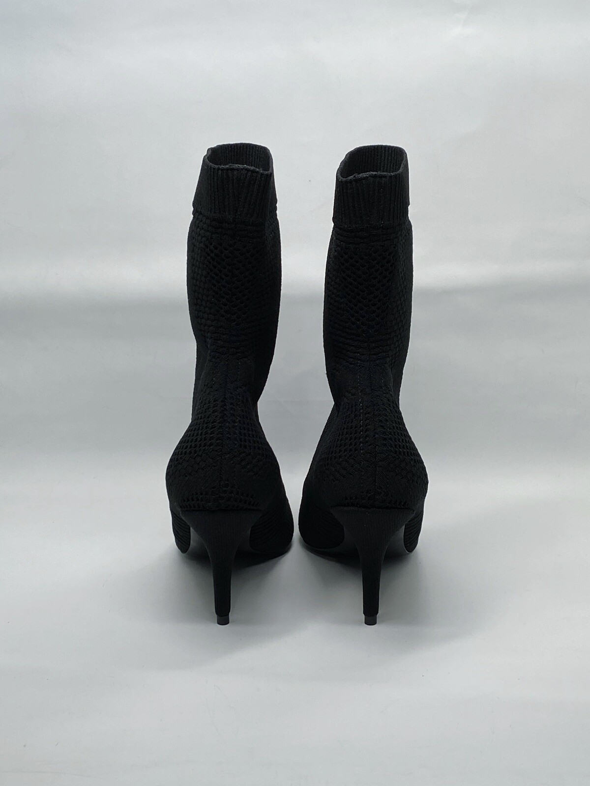 Balenciaga Knife 2.0 logo-appliquéd stretch-knit ankle boots