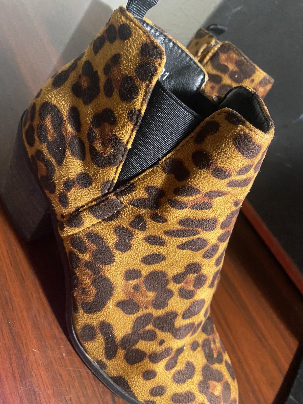 Refresh Womens Nora-01 Ankle Boots Leopard Print Size 8.5 M US