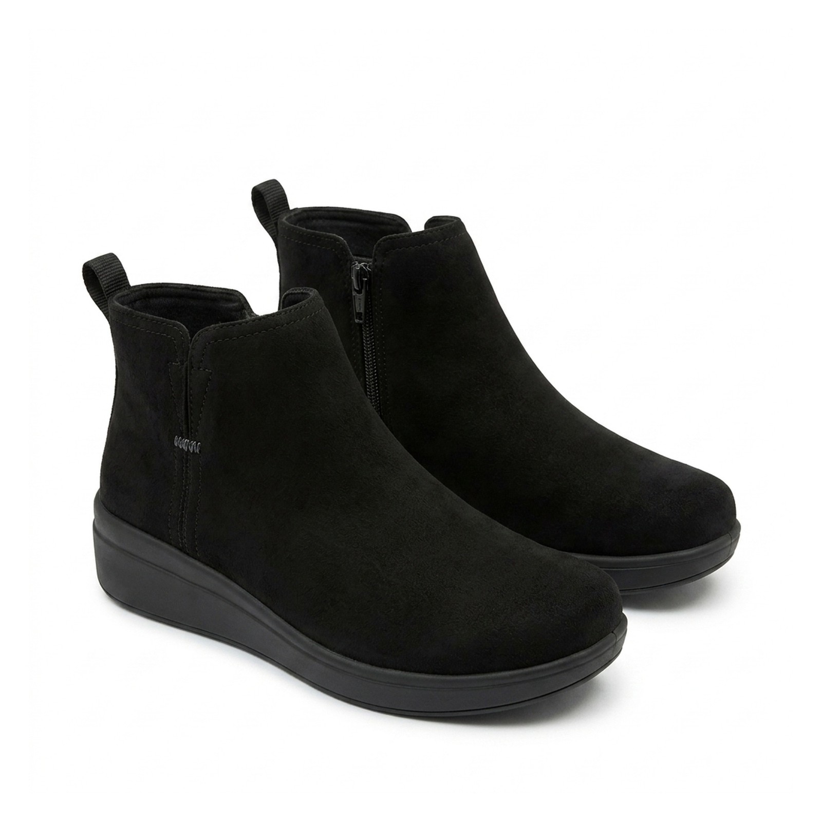 Ryka Water-Repellent Wedge Ankle Boots – Lovely Womens 6.5W Black New