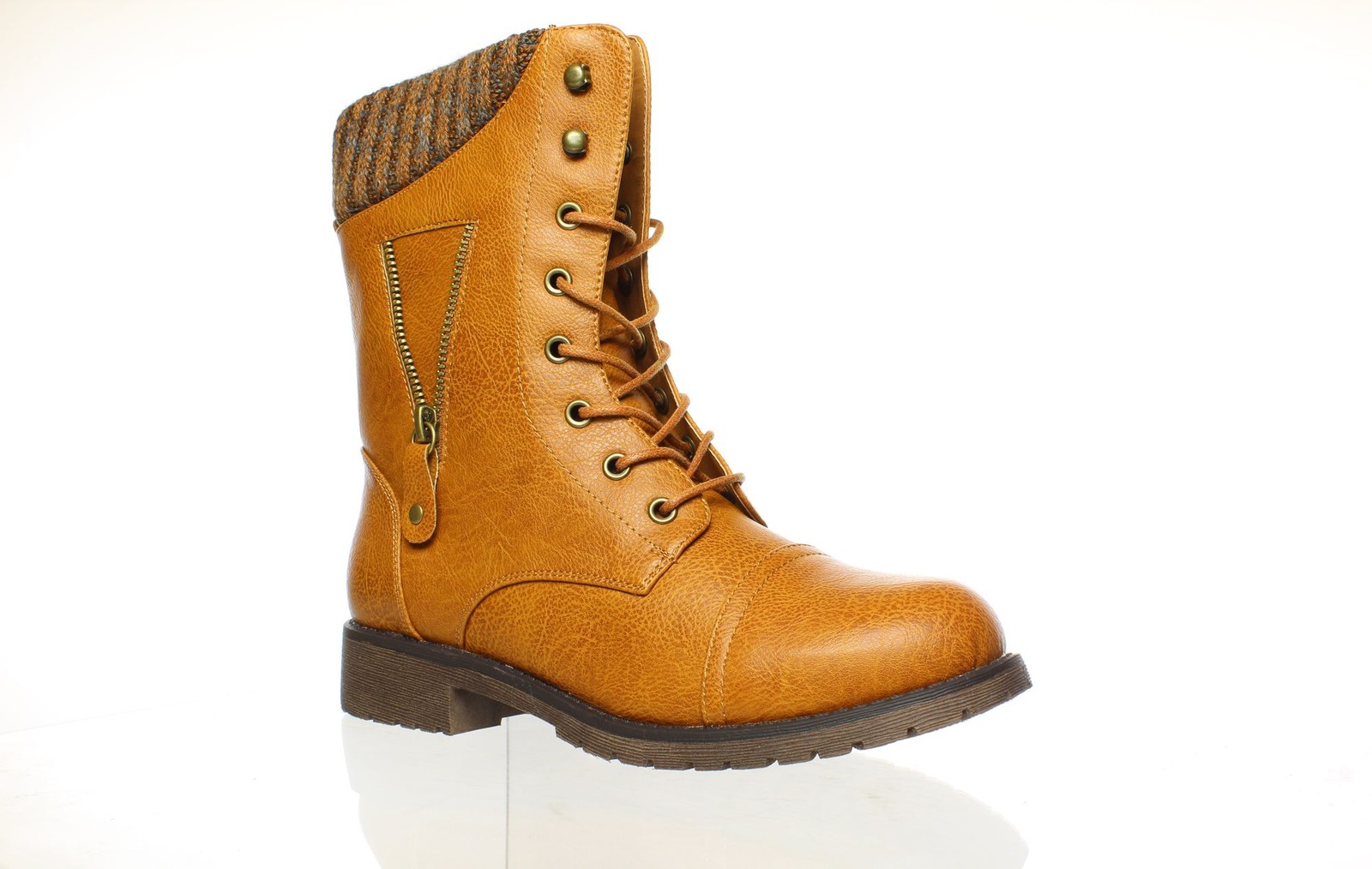 DailyShoes Womens Carmen Brown Fashion Boots Size 7 (1585311)