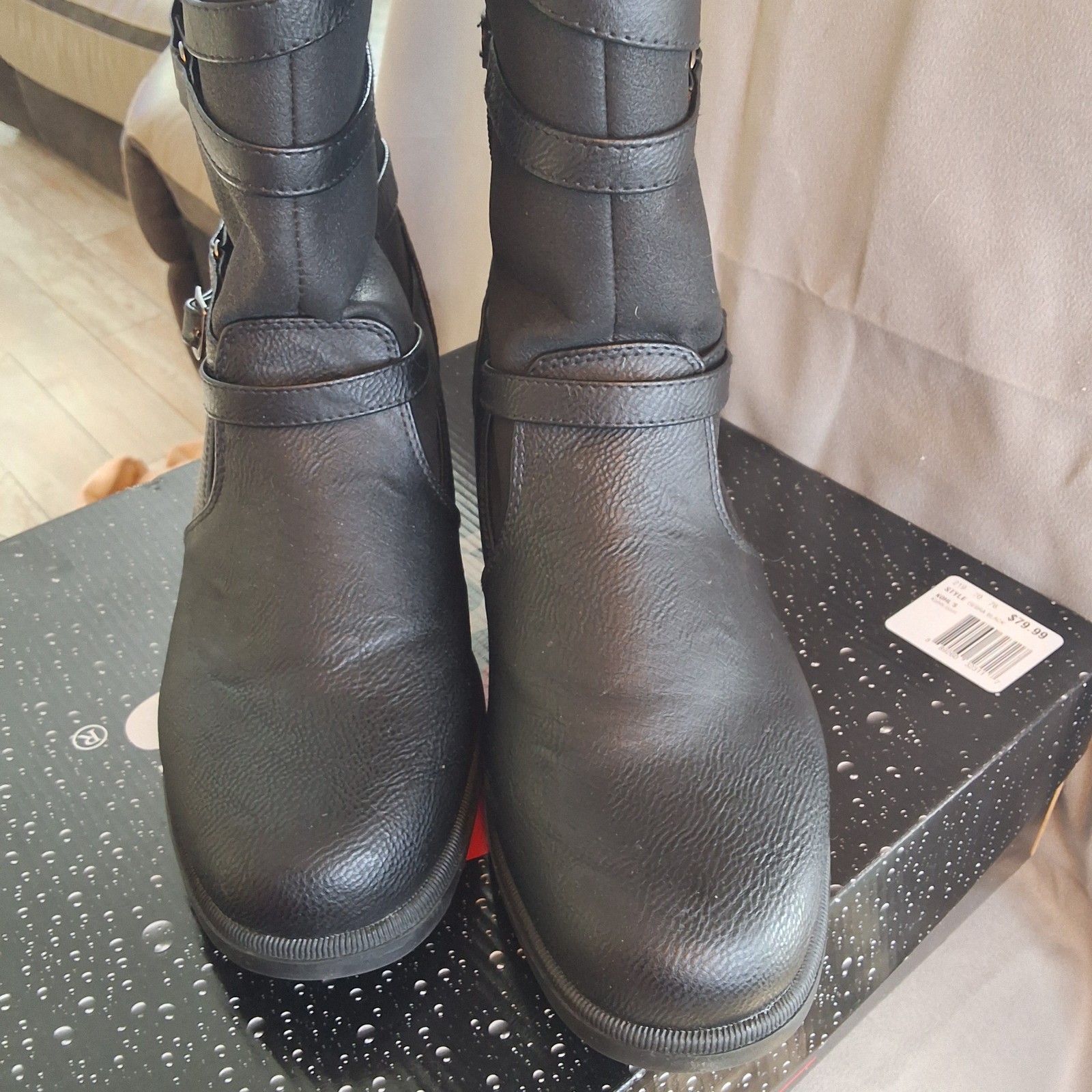 Brand New Womans Totes Waterproof Debra Black Side Zip Boots Sz 11M