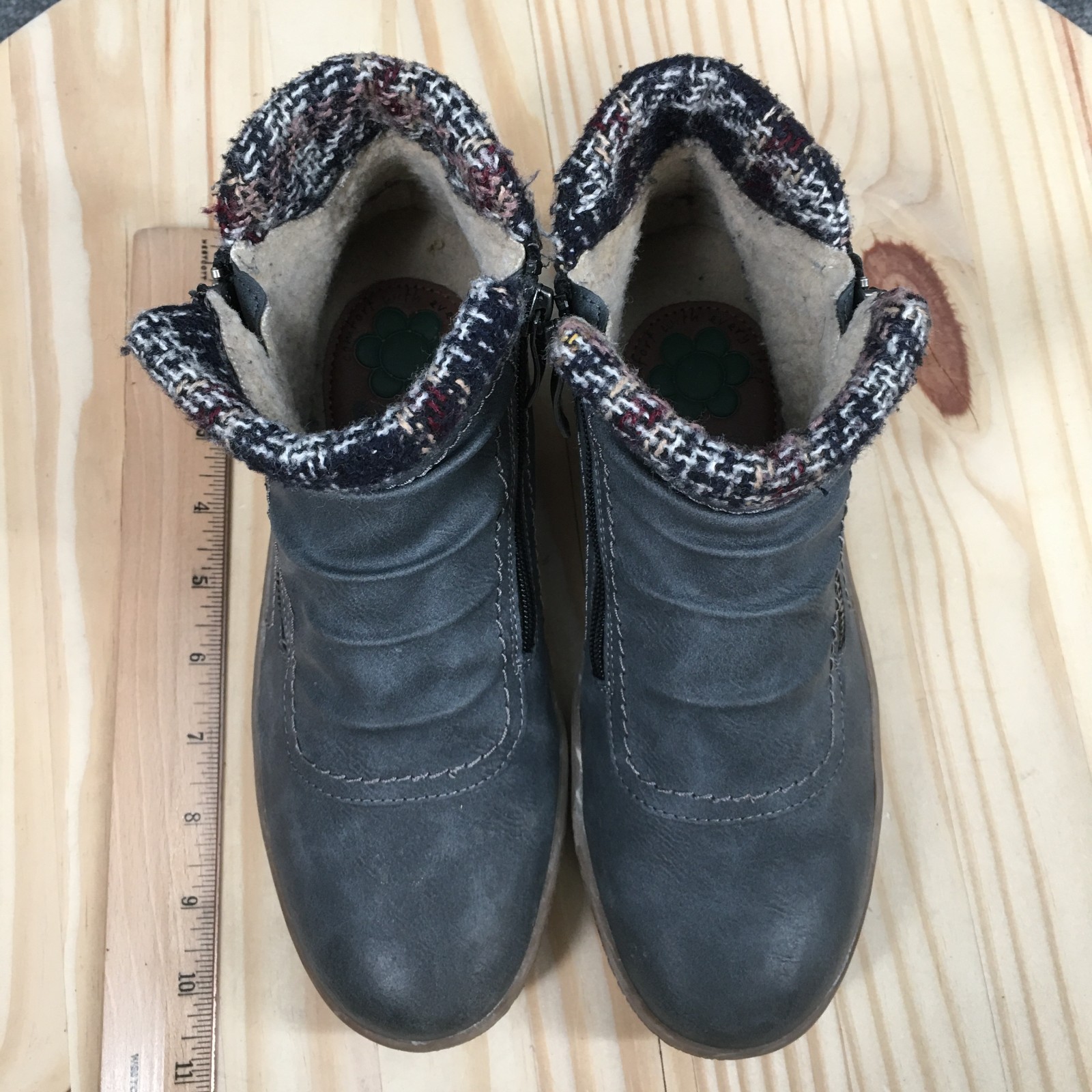 Spring Step Relife Cleora Boots Womens 38 Ankle Bootie Casual Comfort Gray Blue
