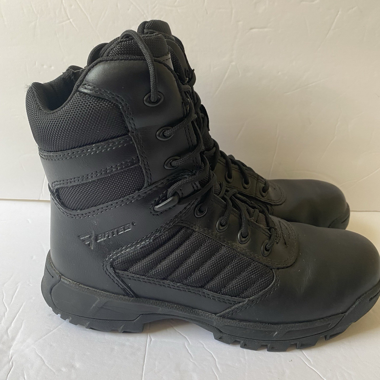 Bates Tactical Sport 2 Tall Side Zip Boots Women’s 7.5 Black Lightweight No Slip