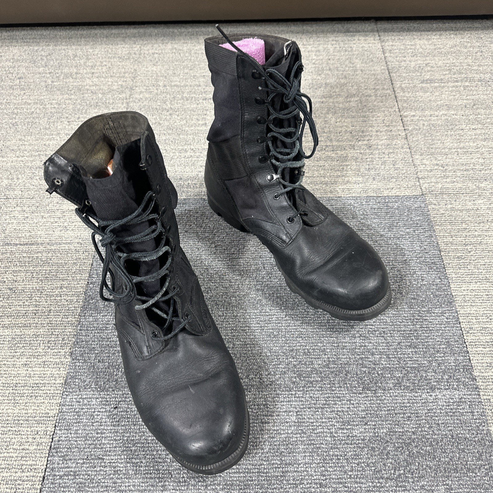 Altama Combat 10” Black Leather Military Lace Up Boots USA Made 6852 Men’s 13 R