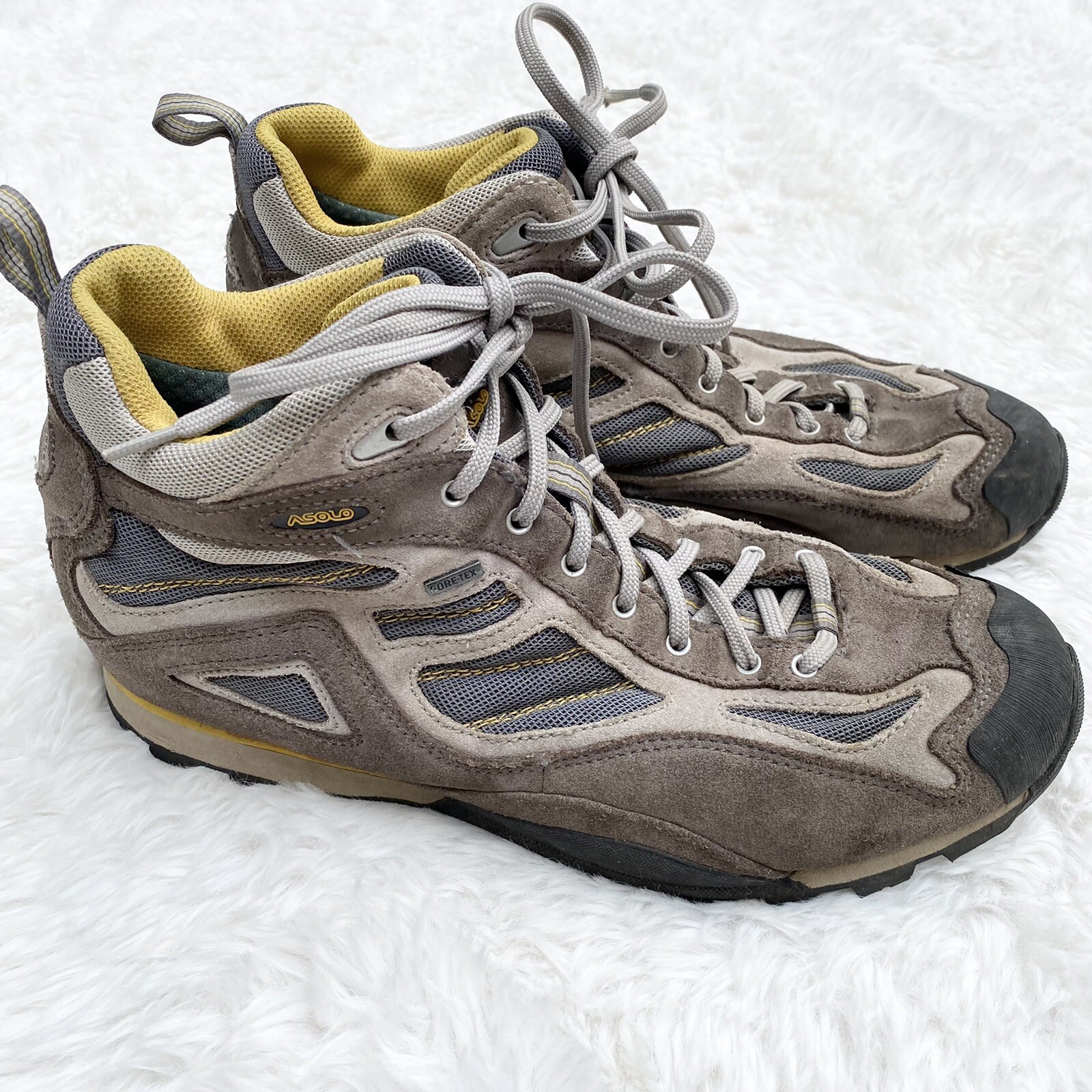 ASOLO Women’s Amazon Gore Tex Hiking Boots Shoes 9.5 Gray Ankle Lace Up GUC