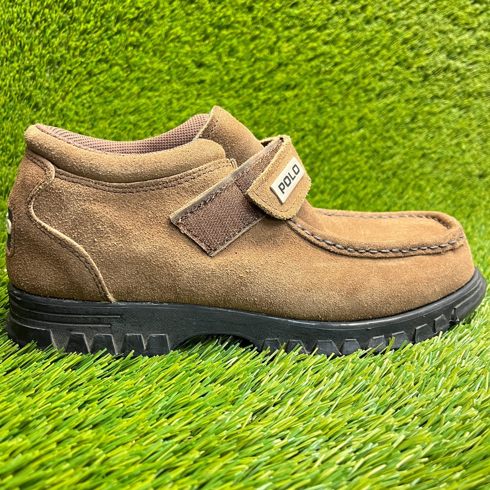 Ralph Lauren Polo Sport Womens Size 7 Brown Casual Outdoor Suede Boots Shoes