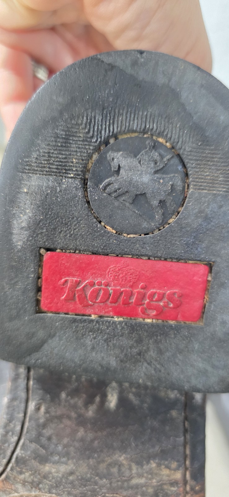 Konigs / Dressage Equestrian Leather Riding Boots Tall Black Women’s US Size 8