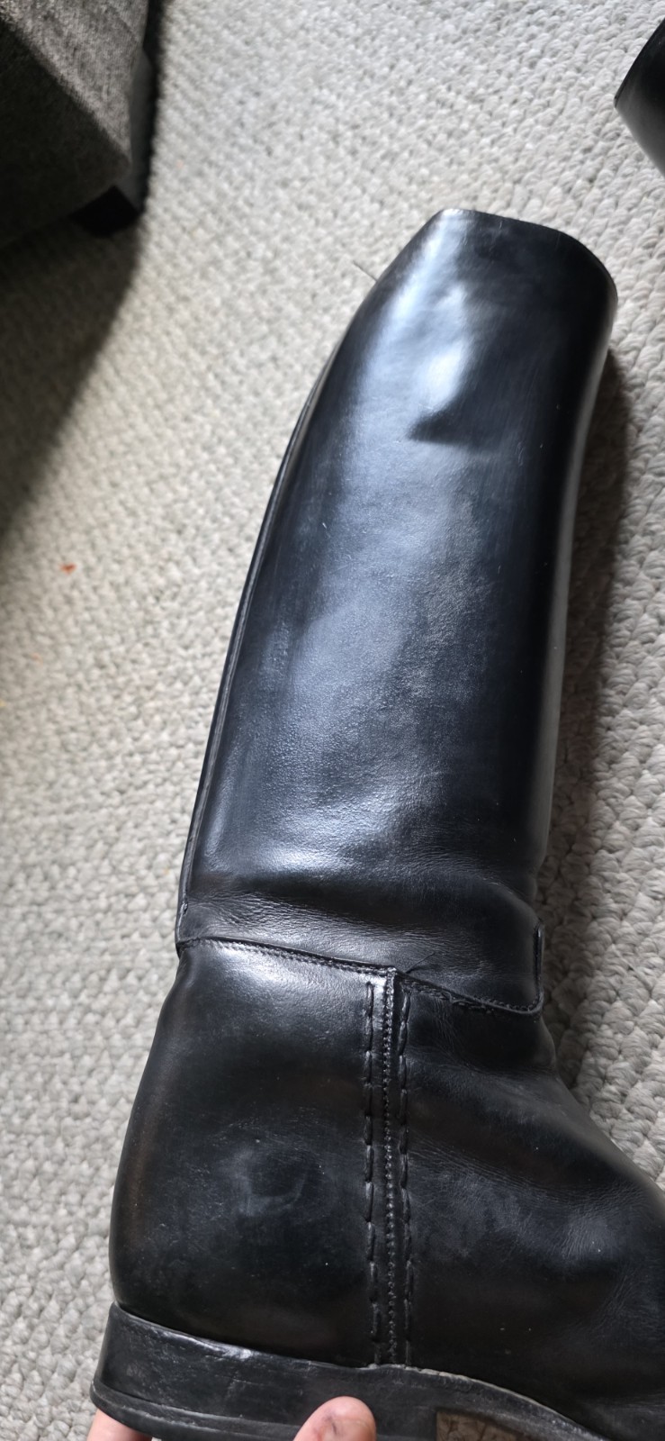Konigs / Dressage Equestrian Leather Riding Boots Tall Black Women’s US Size 8