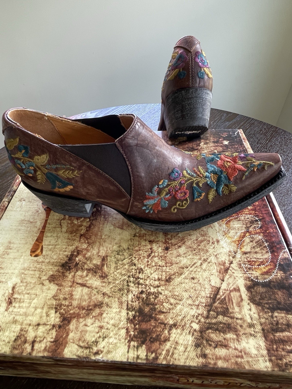 Old Gringo Women’s Size 7.5 Jasmine Boots With Colorful Embroidery