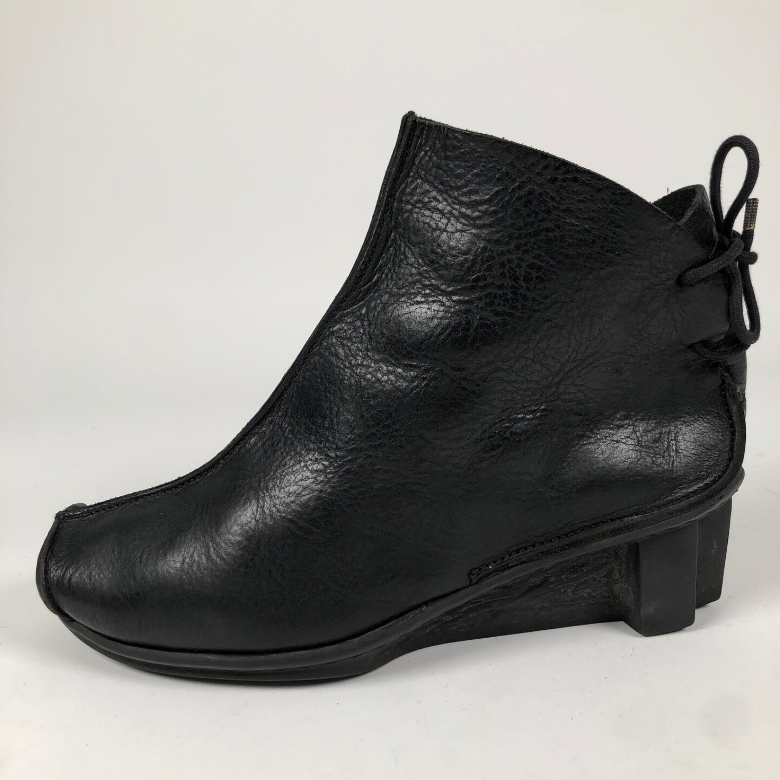 Trippen Germany Calexico 9.5 – 10 US / 40 Black Leather T Wedge Heel Ankle Boots