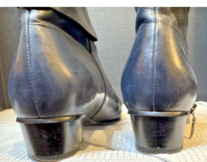 SPRING STEP Stockholm booties in navy blue leather W 39