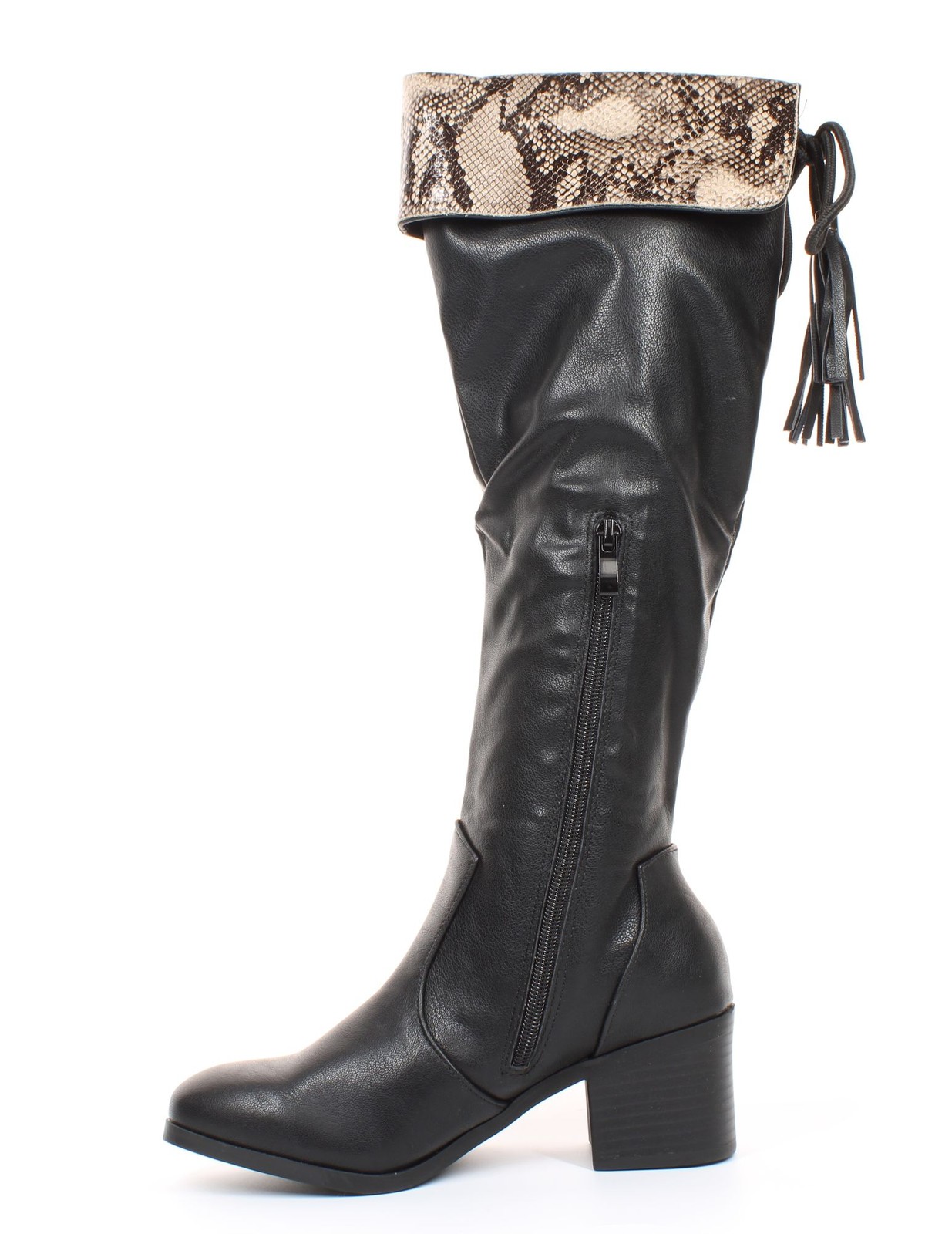 Trary Womens Black Fashion Boots Size 8 (1976420)