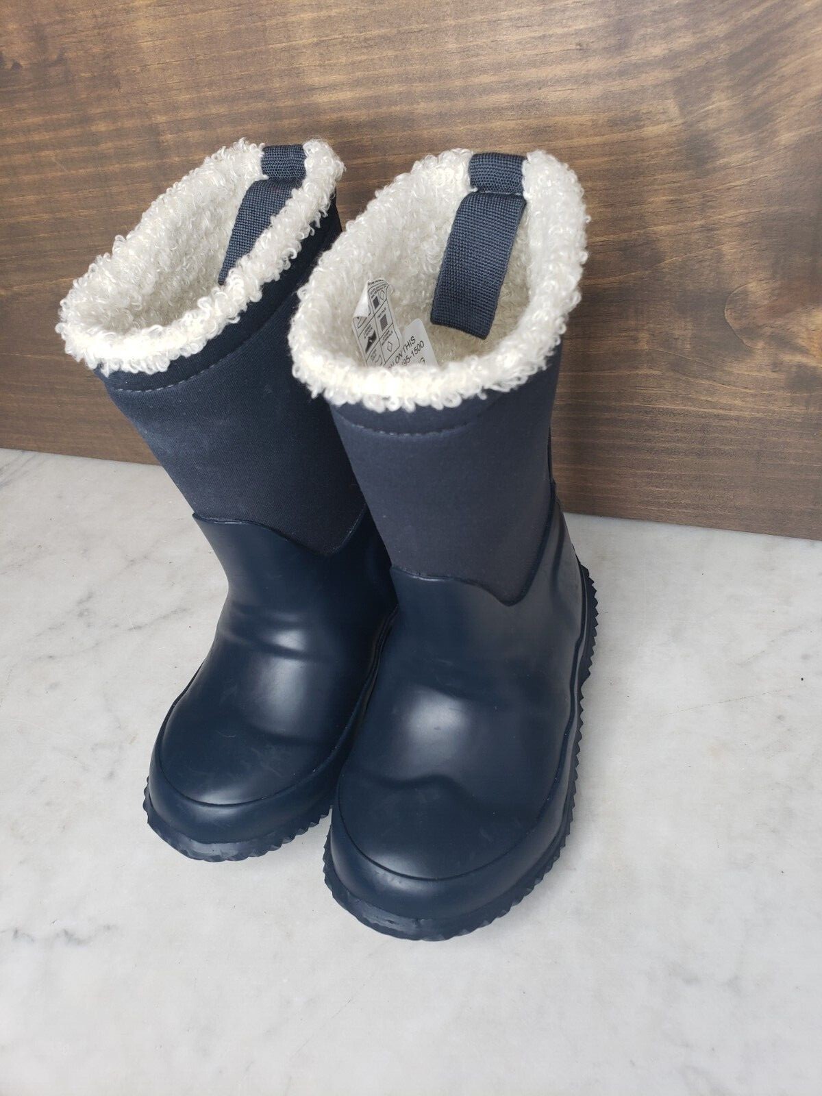 HUNTER Original Roll Top Sherpa Snow Boot kids unisex size boys 8/girls 9 new