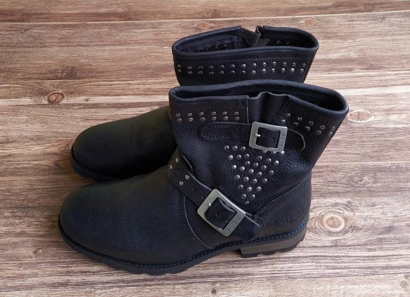 women palladium boots black leather 40 #BZT9