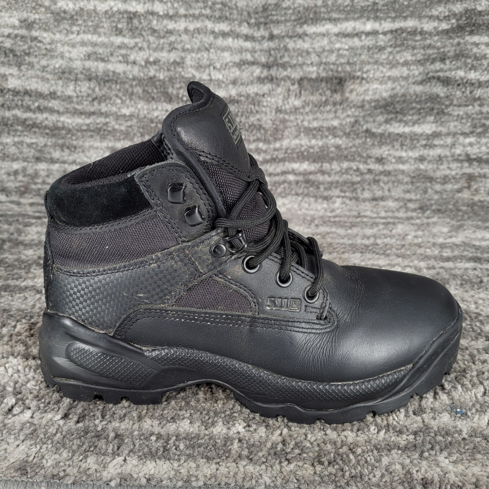 5.11 ATAC Tactical Series Boots Leather Ankle Work Combat Boots Black Sz 9