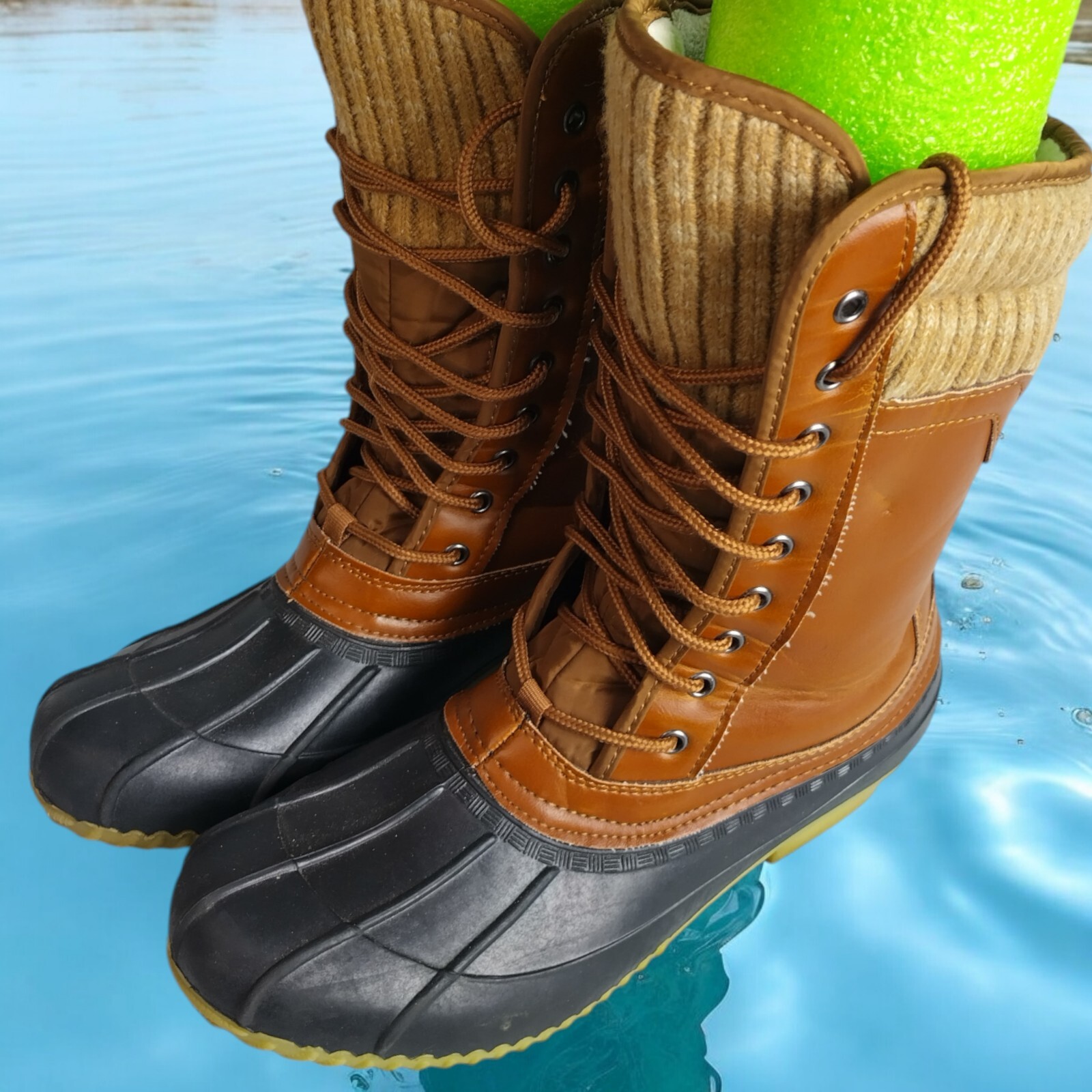 Women’s Duck Boots By Refresh Size 9 Medium Rain Weather Mid High