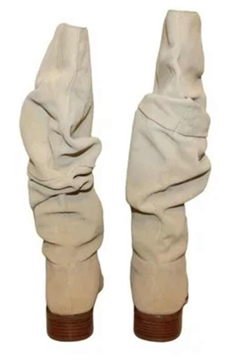 Chinese Laundry Suede Stone Women Boots Beige Winner Split! (Sizes 5.0 to 8.0)