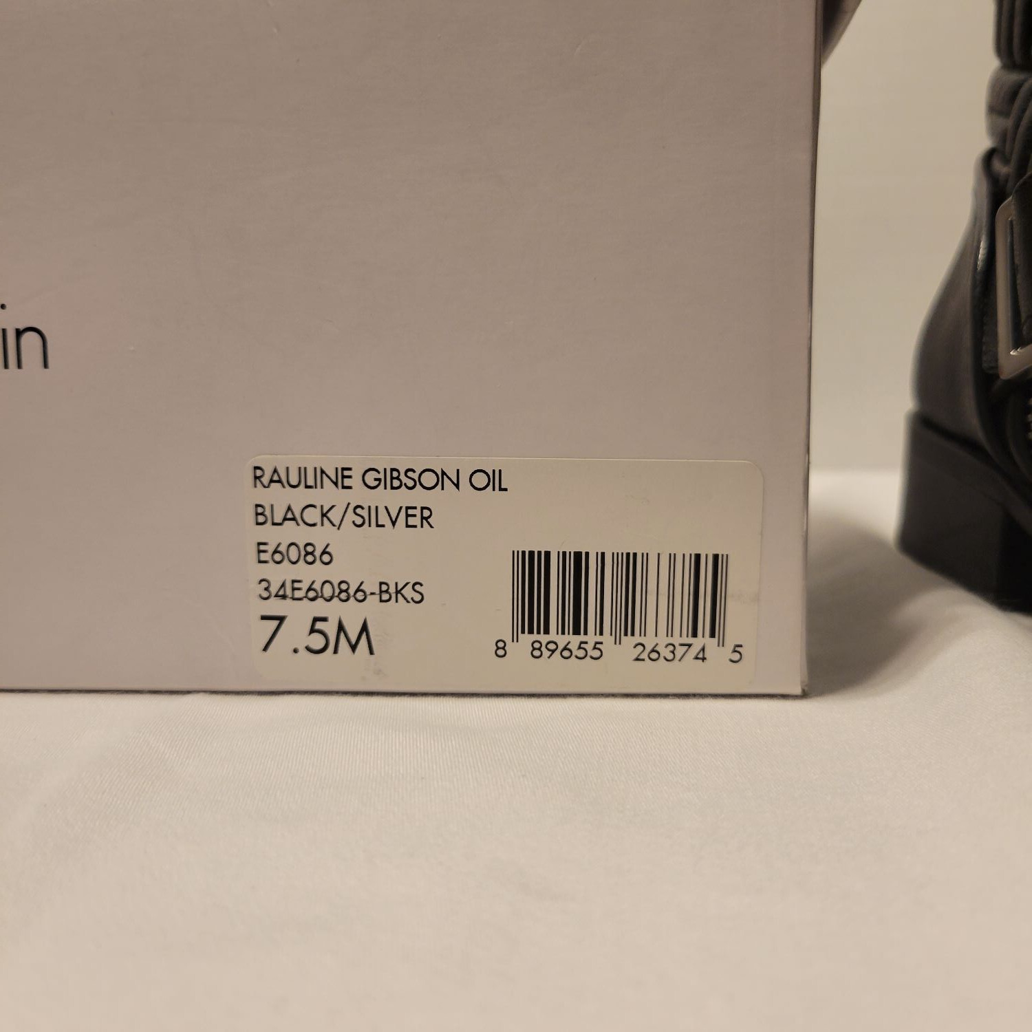 Calvin Klein Ankle Boots Women’s Size 7.5 Rauline Black Quilted Zippers