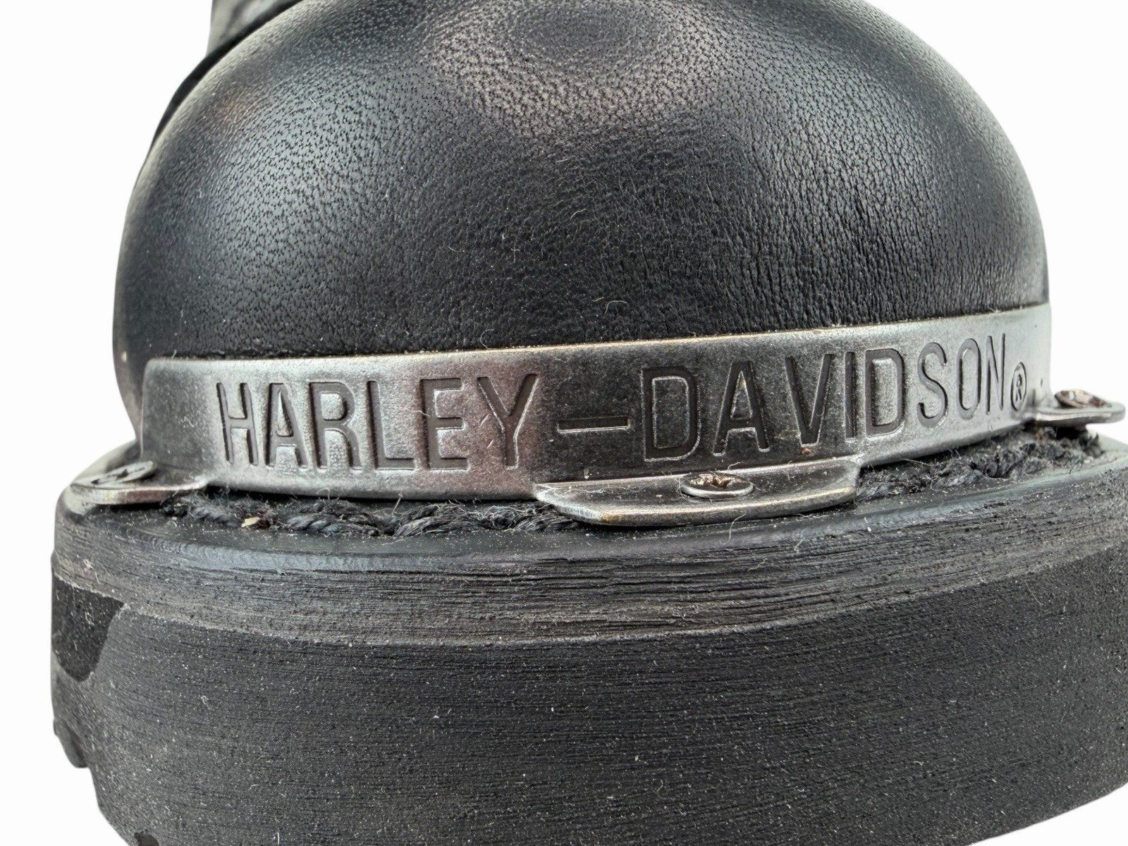Harley Davidson Maddy 6-Inch Lace Up Black Boots Zipper D84189 Womens 11 M Black