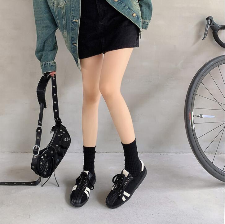 Women Flat Lace Up Loafer Casual Sneakers Training Shoe Daily Board Shoe Pumps