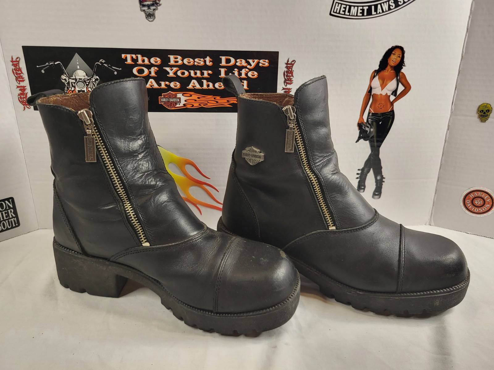 Harley-Davidson Biker Motorcycle Riding Women’s Boots 10