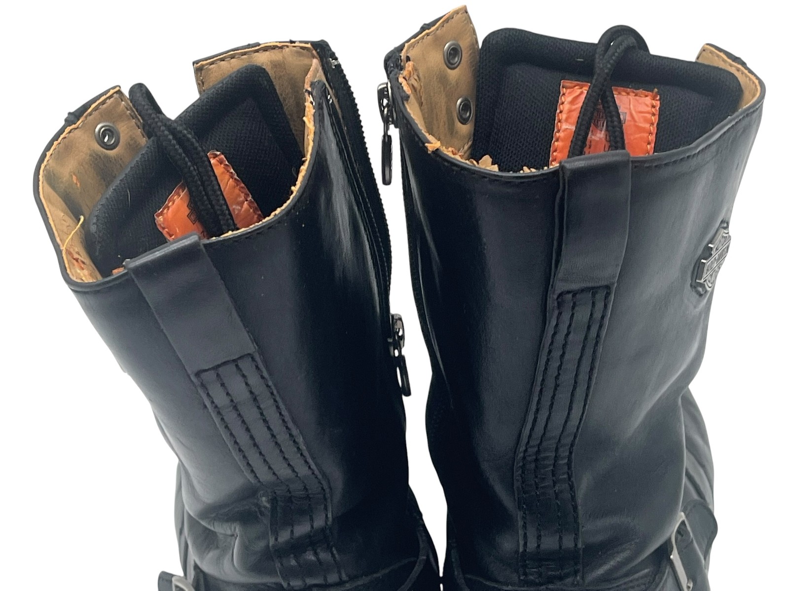 Harley-Davidson Women’s Alana Black Leather Motorcycle Biker Boots Size 7.5