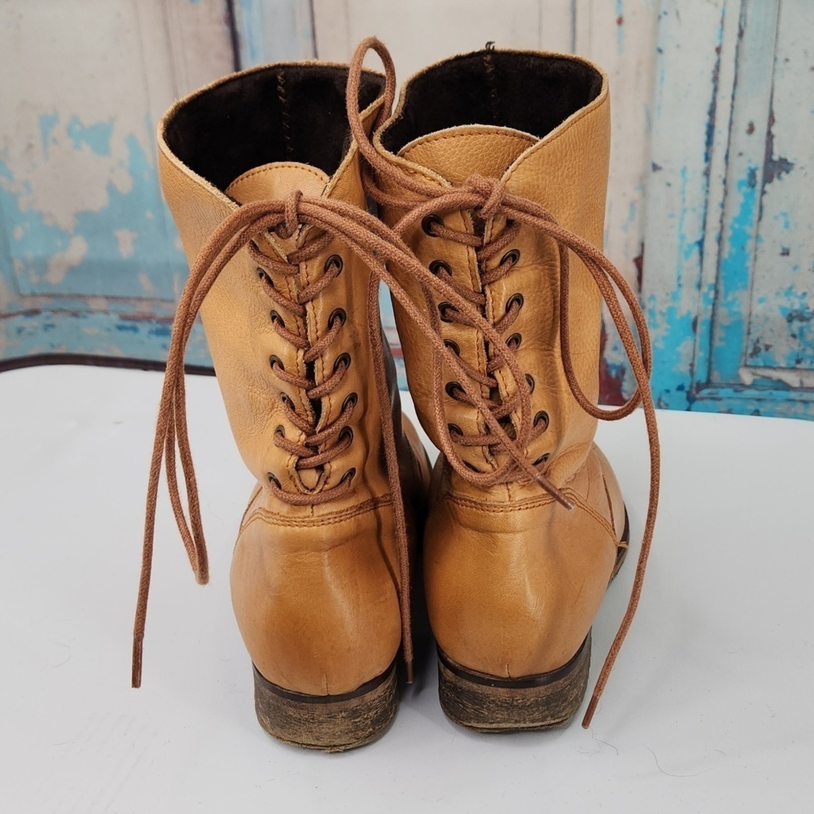 5th Avenue Echt Leder Back Lace Leather Boots