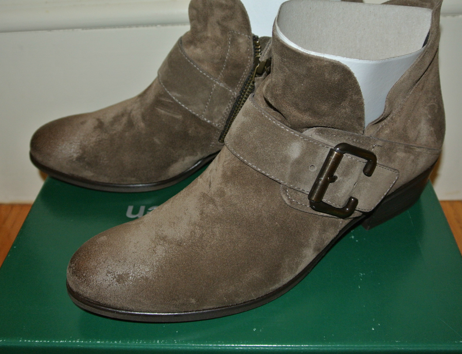 New PAUL GREEN Capshaw earth lether SUEDE Sz USA 7 RETAIL $385