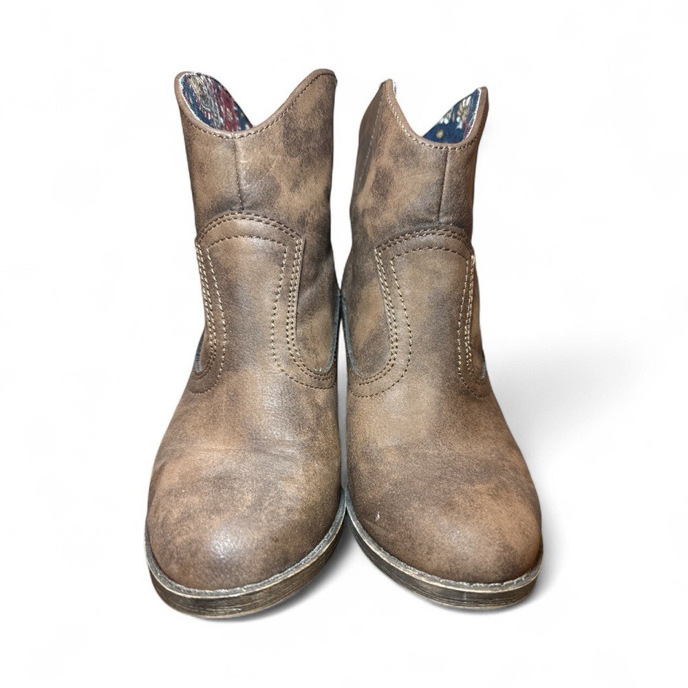 Rocket Dog Brown Leather Ankle Boots