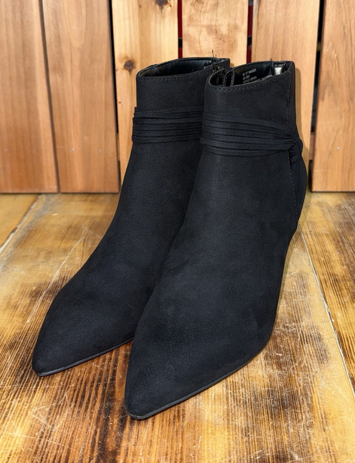 East 5th Avenue Mander Women’s Koala Heel Ankle Booties Black Sz 7M