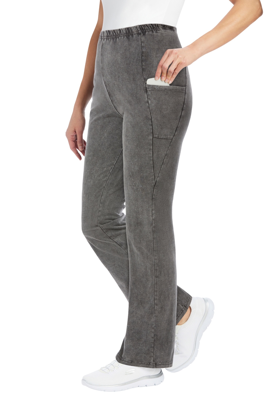 Woman Within Women’s Plus Size Pocket Bootcut Legging