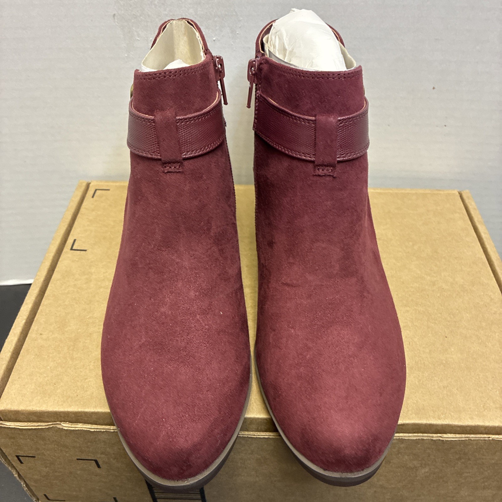Market & Spruce Odeya Bootie Burgundy Womens Size 7.5W