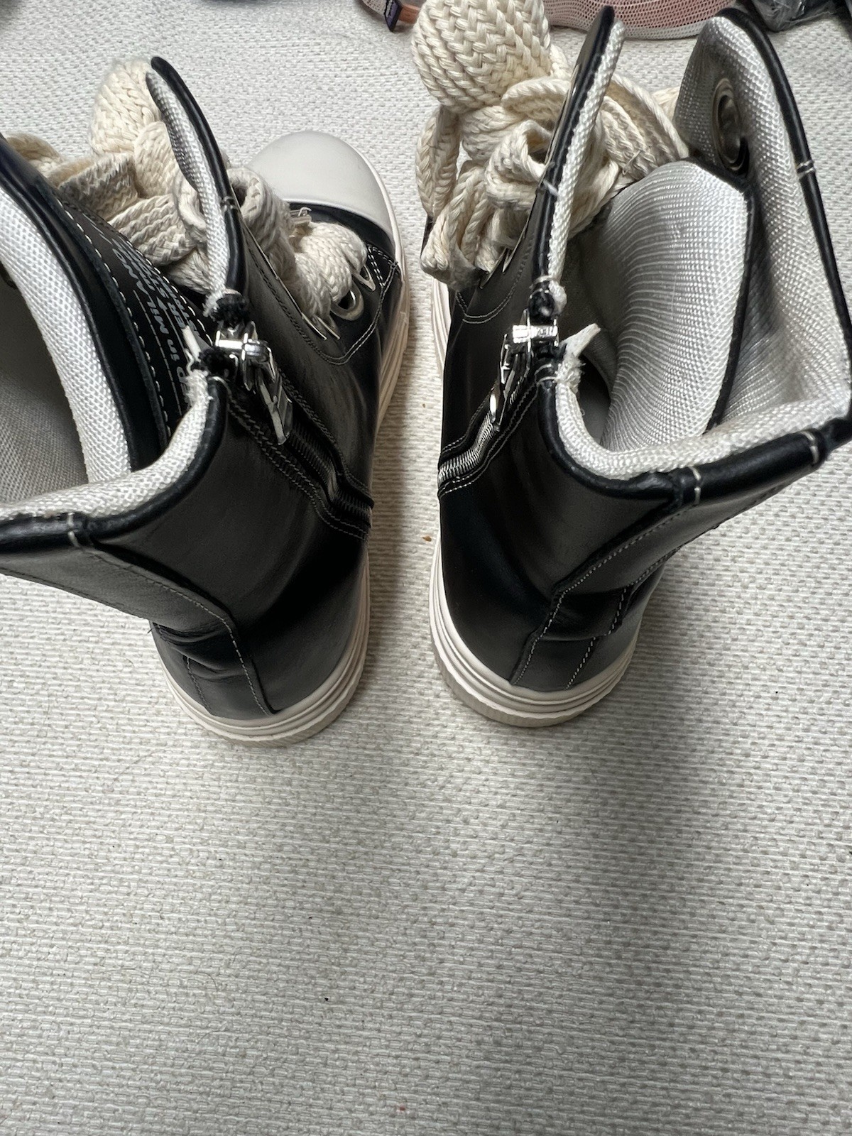 Cristian Zerotre Calipso 300 Shoes Women Size 42 Black White High Top Italy