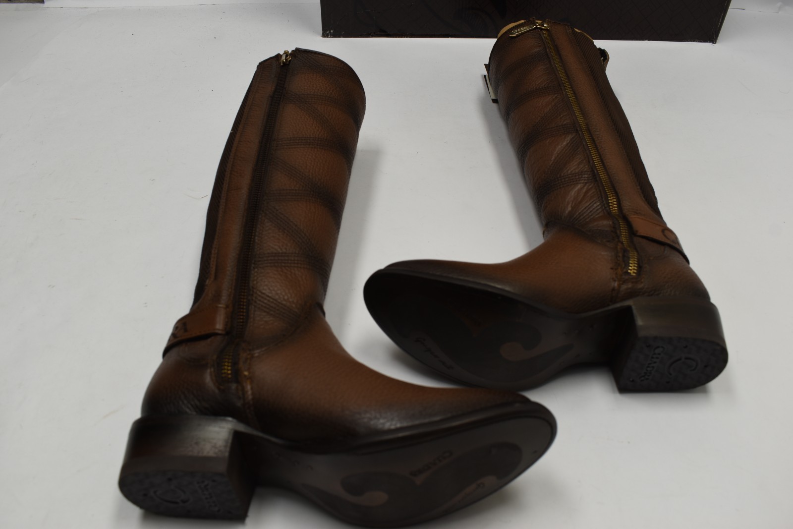 Cuadra Ladies Honey Boot Emroidery & Harness Cowhide Leather CU613 US Size 6 M