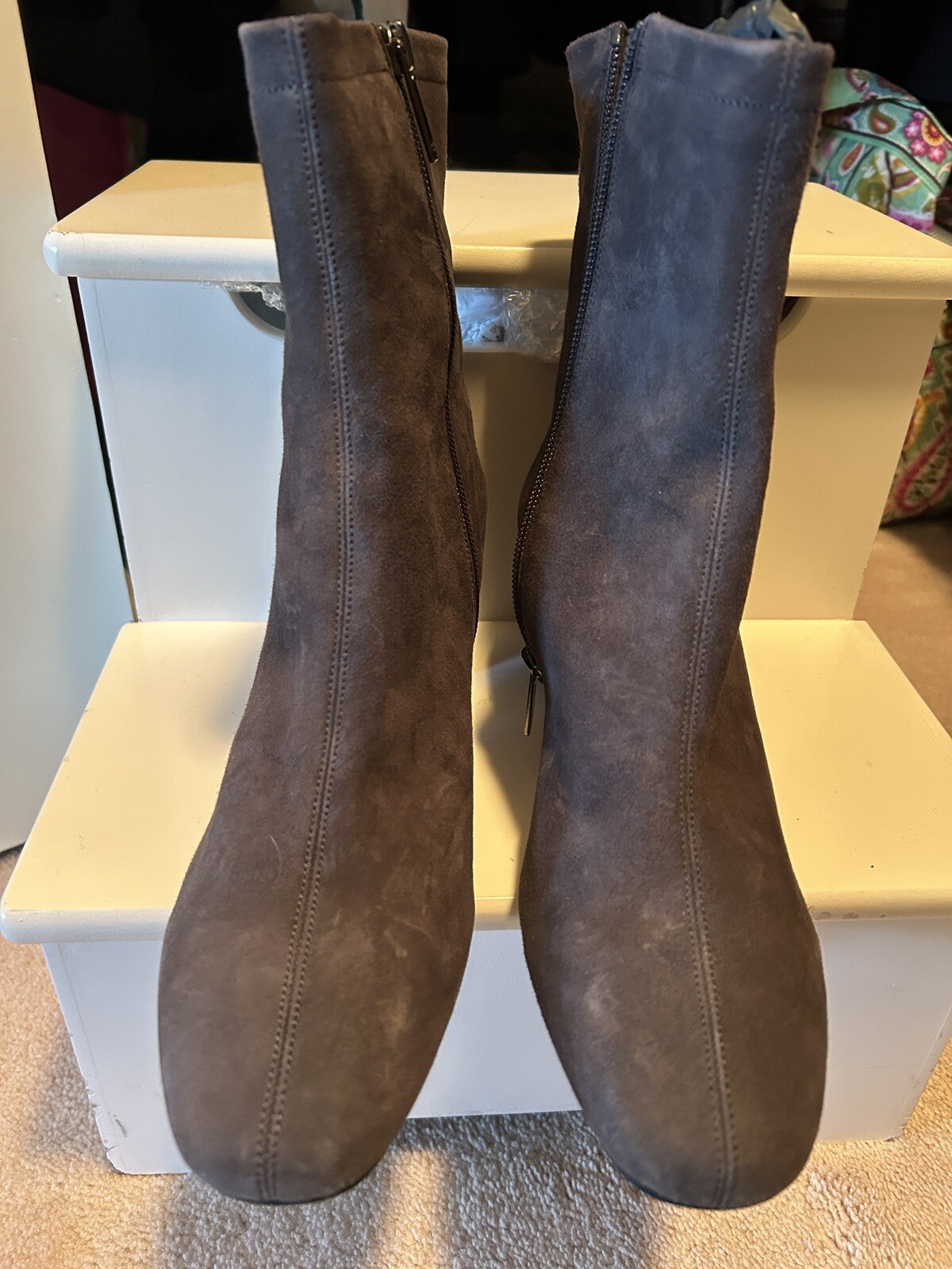 AQUATALIA Brittany Gray Suede Boots Size 10M NEW