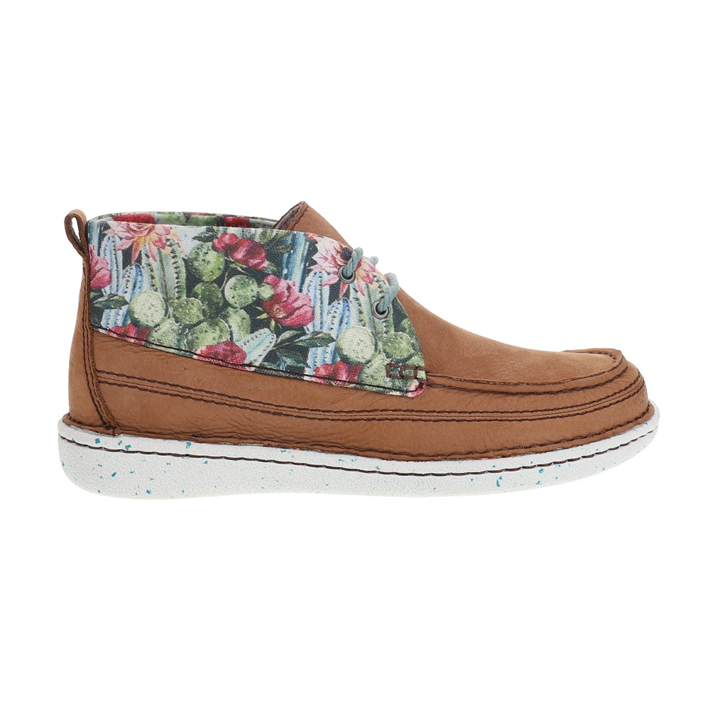 Justin Boots Breezy Floral Chukka Booties Womens Size 11 B Casual Boots JL121