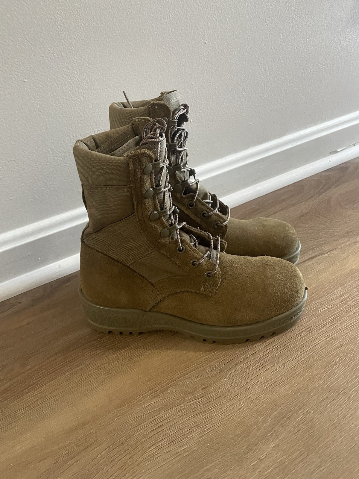 Altama Boots Size 4.5 R USGI Combat Military Hot Weather Desert Beige Steel Toe