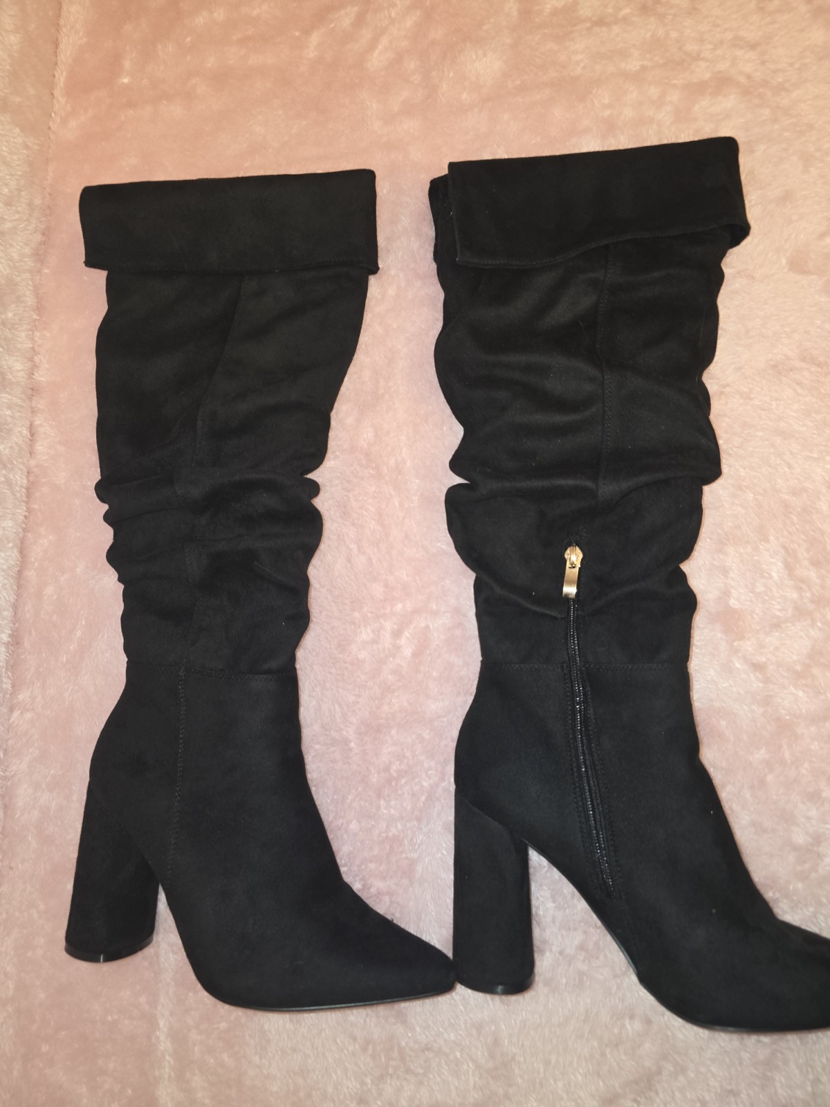 Justfab Women Carmen Pointed Heeled Boots Black Size 8.5