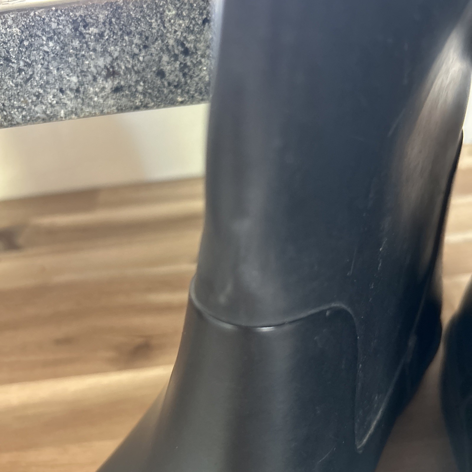 Juicy Couture Chelsea Tall Black Rain Boots. Size 7