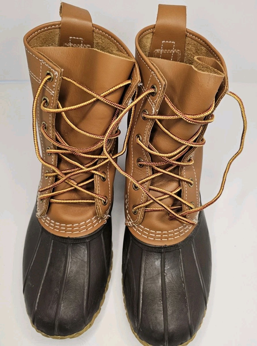 LL Bean Classic Duck Boots 8″ Hunting Fishing Rain Mud Womens 9 N Made In USA