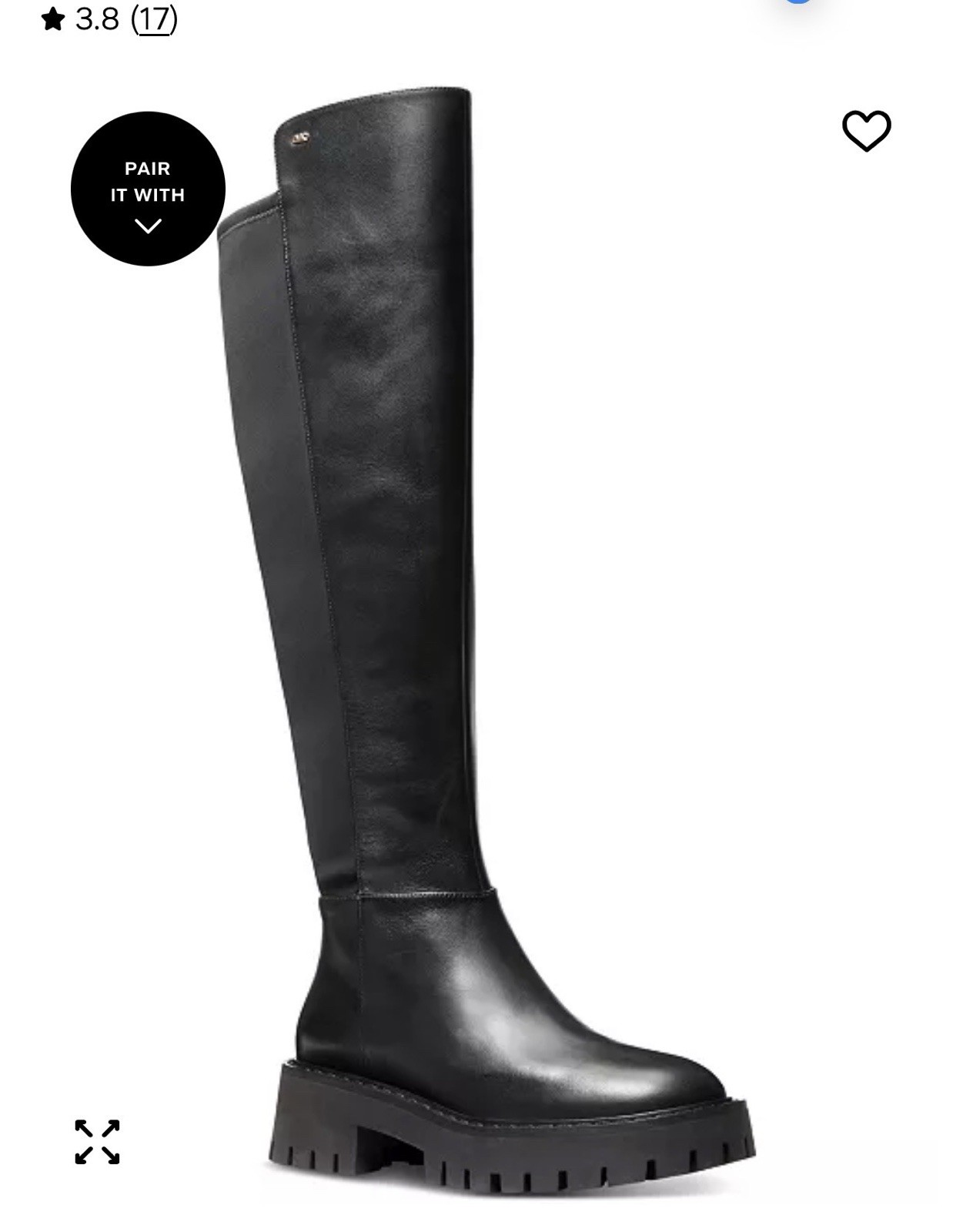 MICHAEL Women’s Asher Knee High Boots Size 9 New With Box ( Box Beat Up)