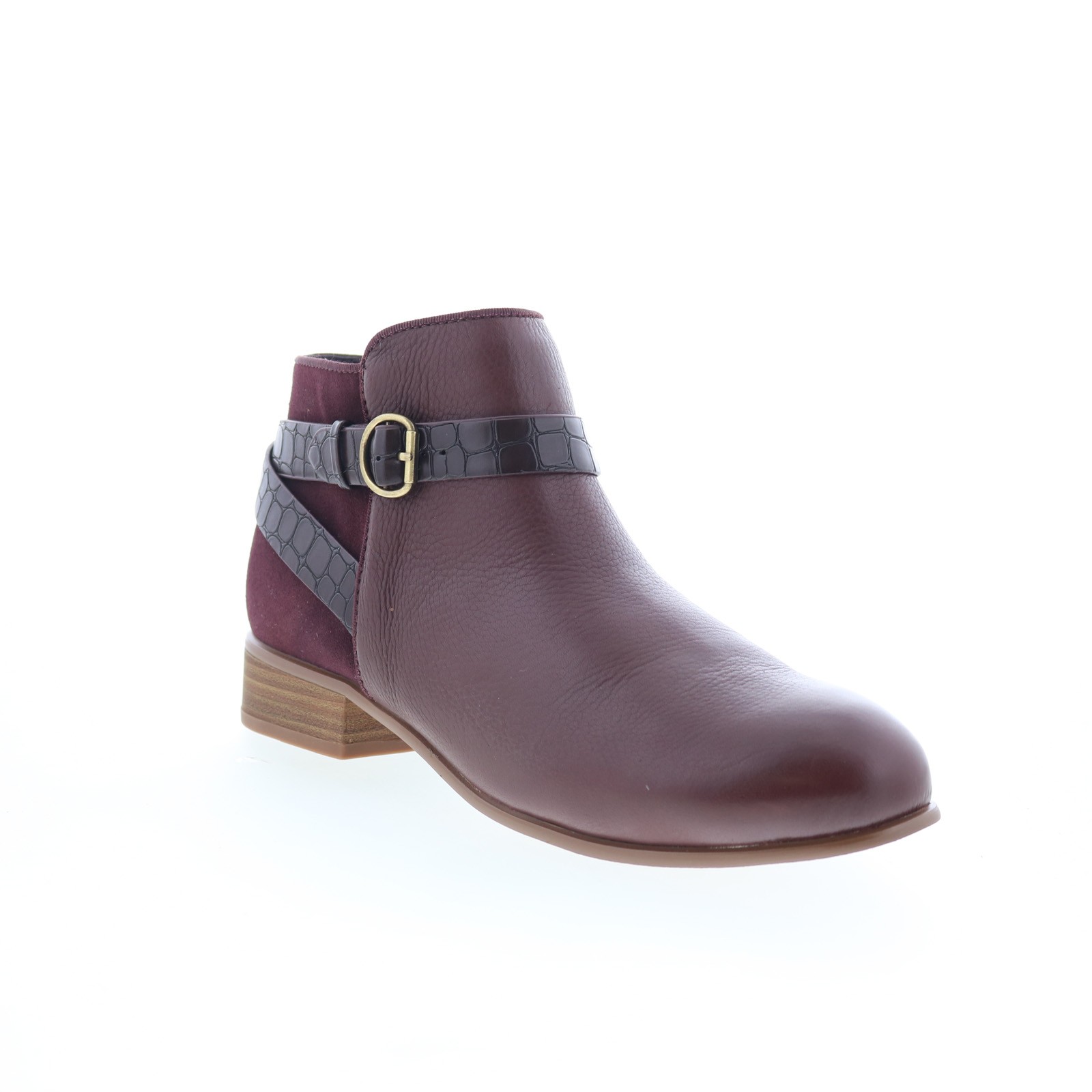 SoftWalk Raveena S1960-200 Womens Brown Leather Zipper Ankle & Booties Boots 8