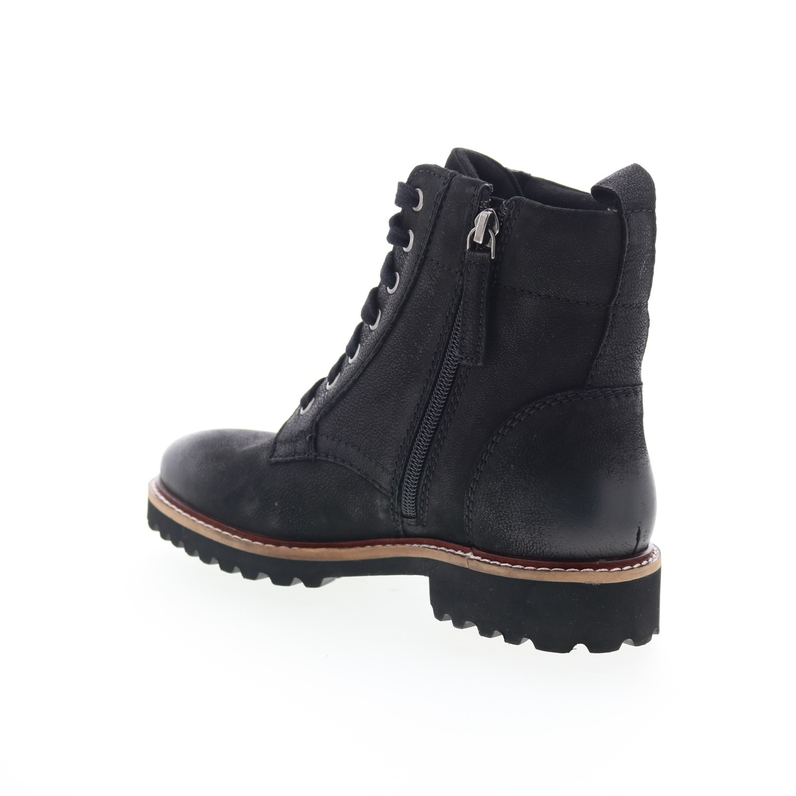 SoftWalk Icara S2310-001 Womens Black Leather Zipper Casual Dress Boots